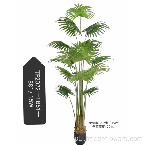 Planta de simulação girassol de palma da planta para decoração de interiores